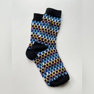 Vivienne Westwood Black and Blue Patterned Socks